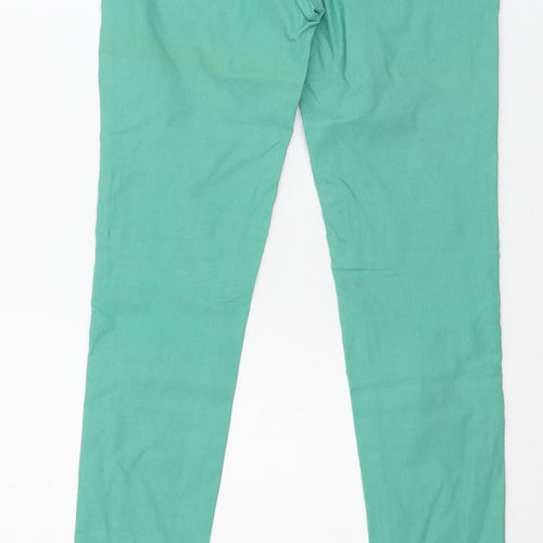 elegant's Womens Green  Denim Skinny Jeans Size 8 L28 in
