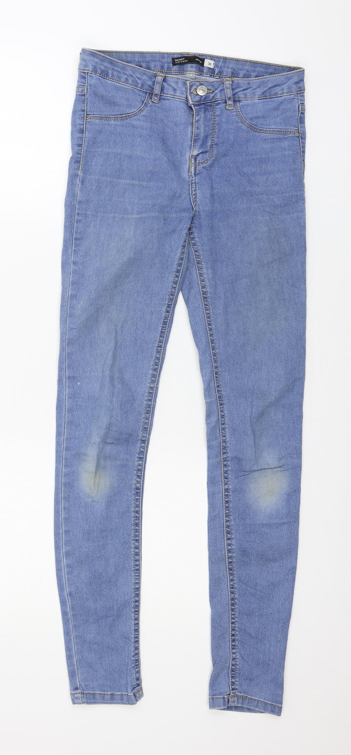 Sinsay Womens Blue Denim Skinny Jeans Size 8 L28 in