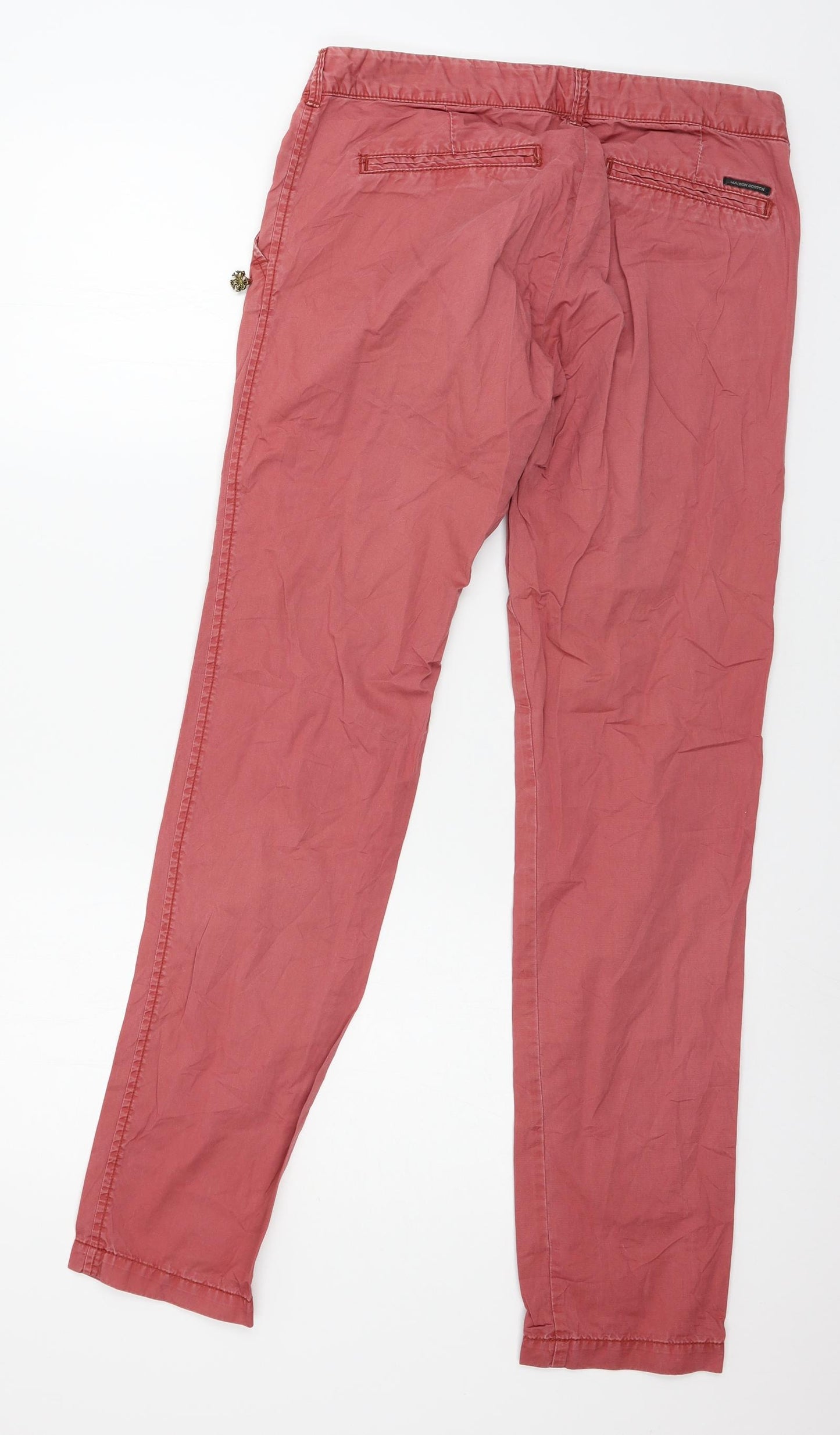 Maison Scotch Womens Pink   Trousers  Size 28 in L32 in
