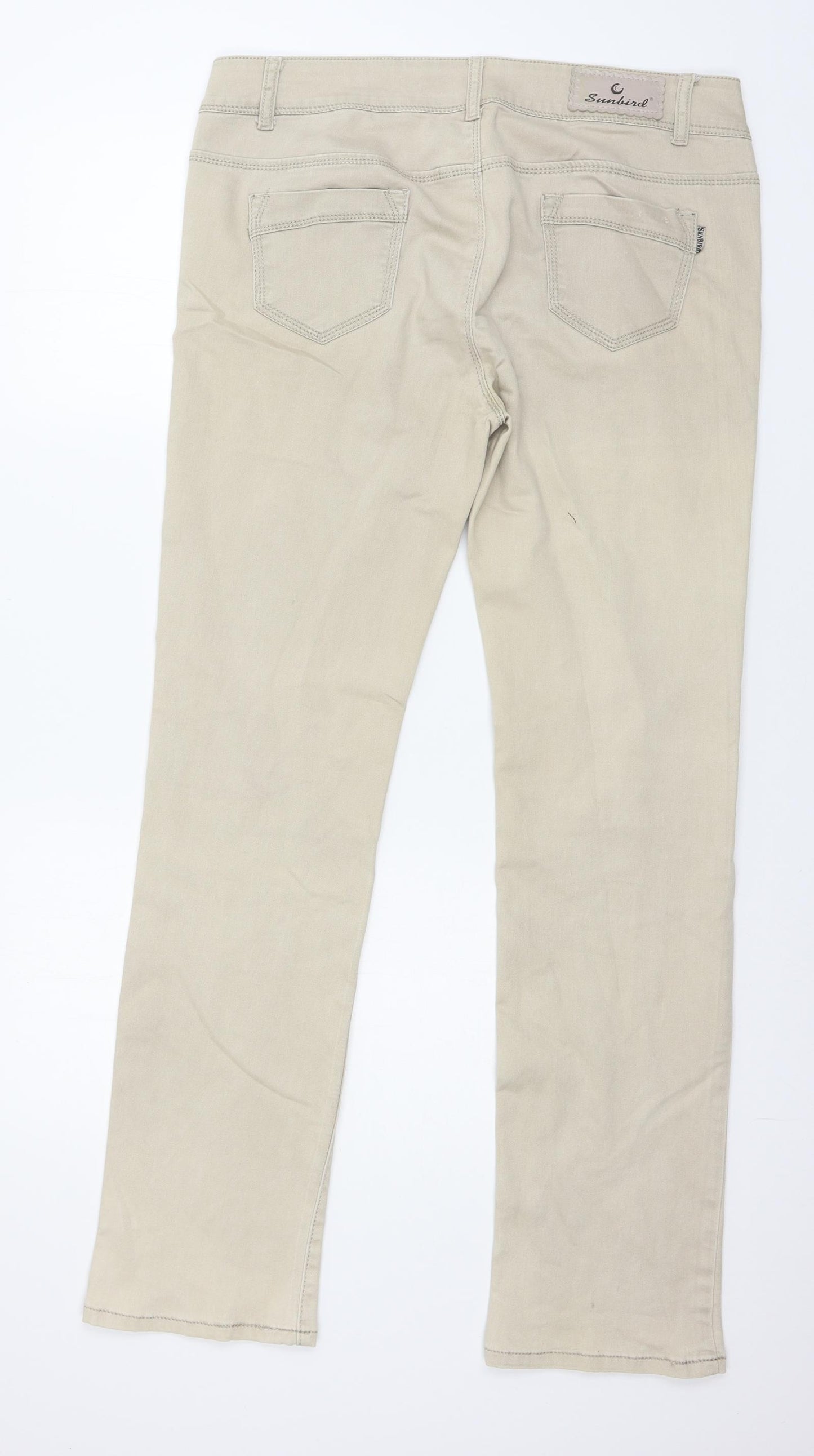 Sunbird Womens Beige   Trousers  Size 36 in L31 in