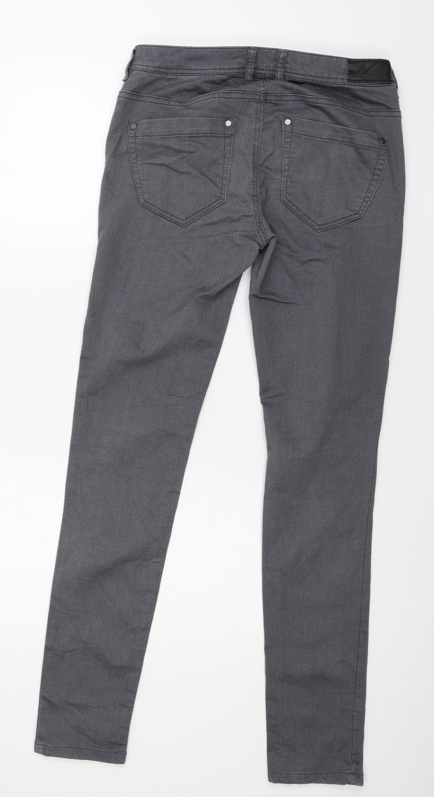 dranella Womens Grey  Denim Skinny Jeans Size 12 L32 in