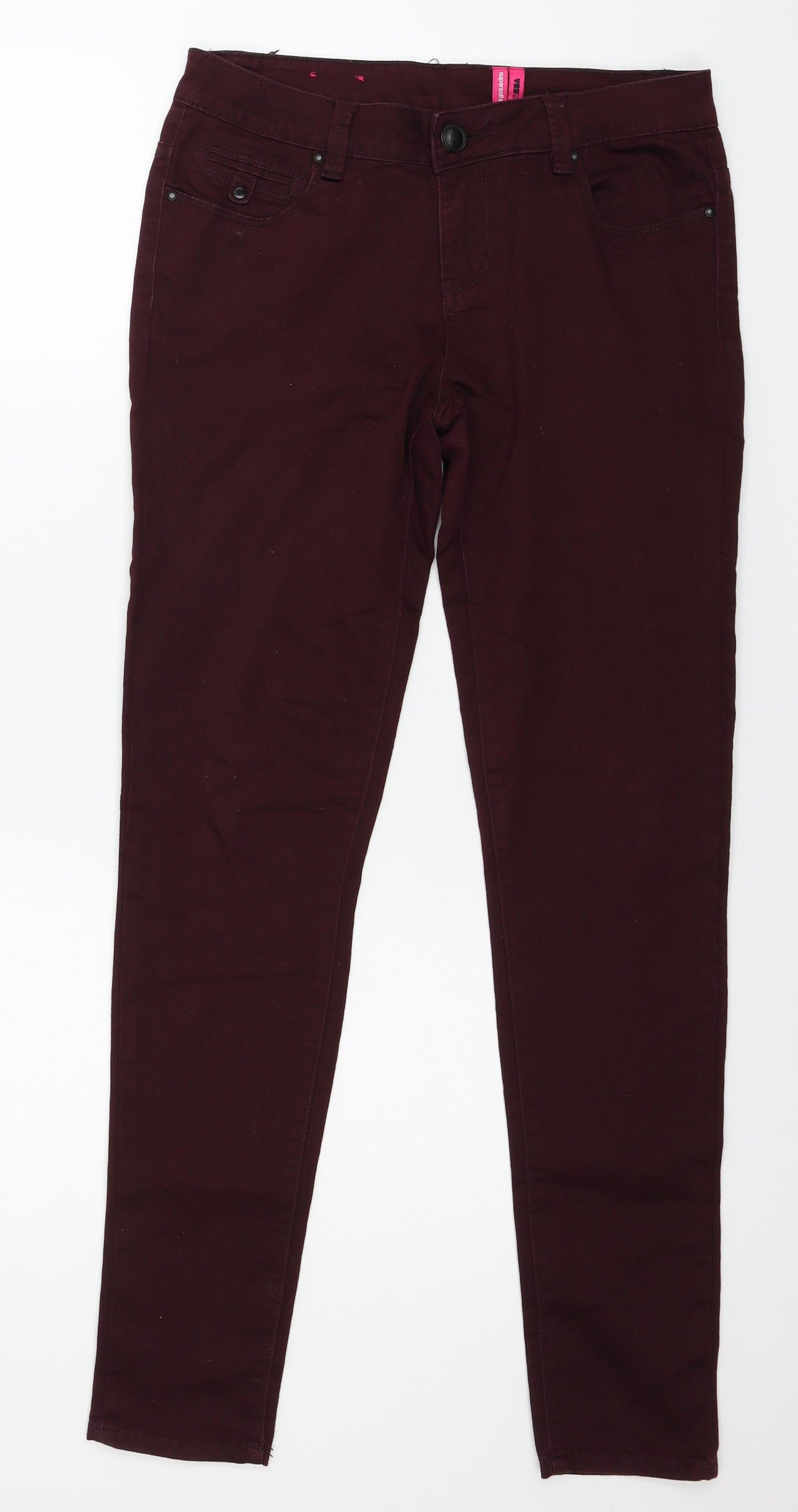 YES YES Womens Purple  Denim Skinny Jeans Size 10 L29 in