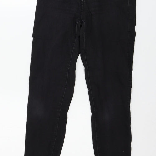 Denim & Co. Womens Black  Denim Skinny Jeans Size 8 L27 in