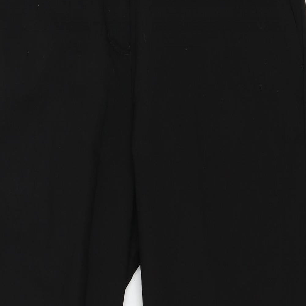 H&M Womens Black   Trousers  Size 6 L25 in