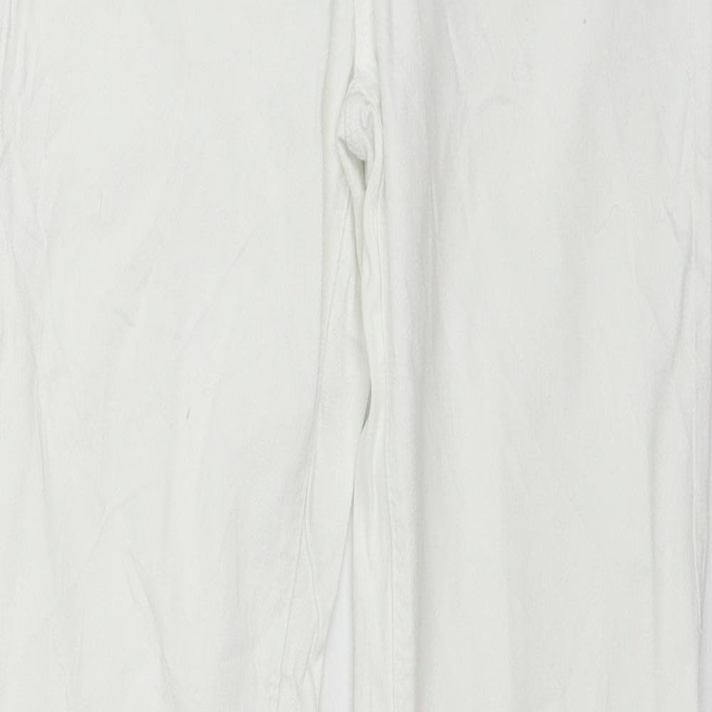 Zara Womens White  Denim Skinny Jeans Size 10 L29 in