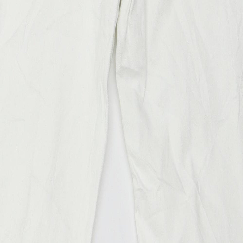 Zara Womens White  Denim Skinny Jeans Size 10 L29 in