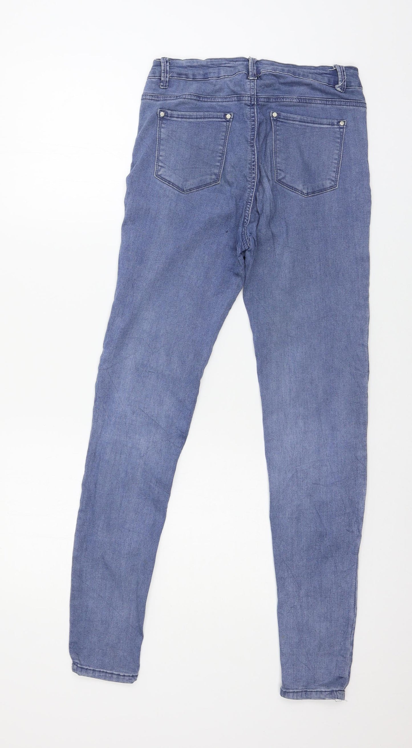 Goodies Womens Blue  Denim Skinny Jeans Size 10 L28 in