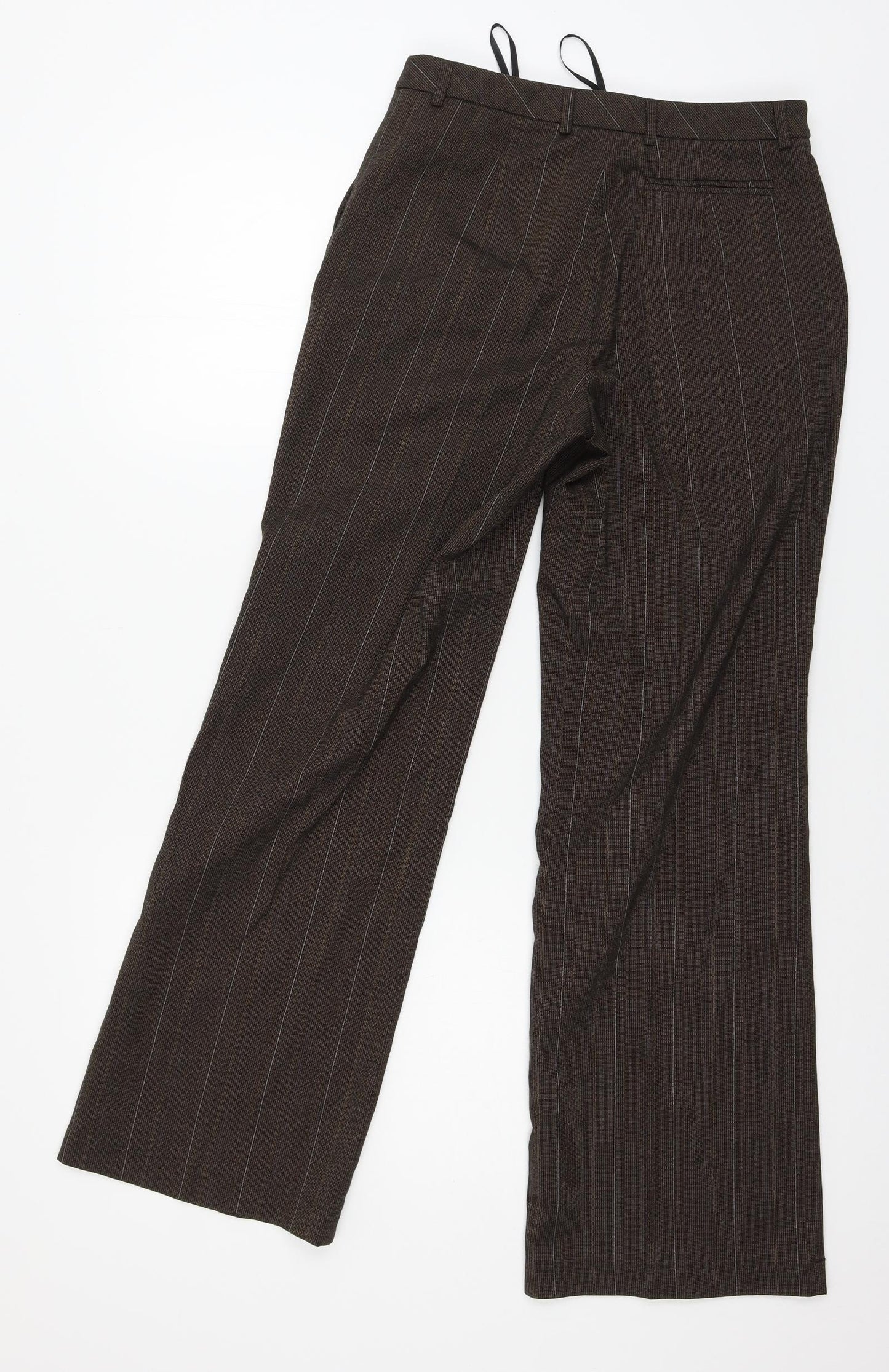 St Oliver Womens Brown Striped  Trousers  Size 6 L28 in
