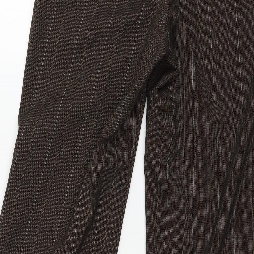 St Oliver Womens Brown Striped  Trousers  Size 6 L28 in