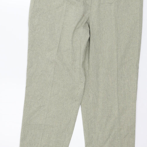 Stark Womens Beige Striped  Trousers  Size 14 L29 in