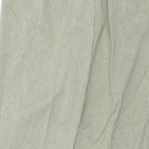 Stark Womens Beige Striped  Trousers  Size 14 L29 in