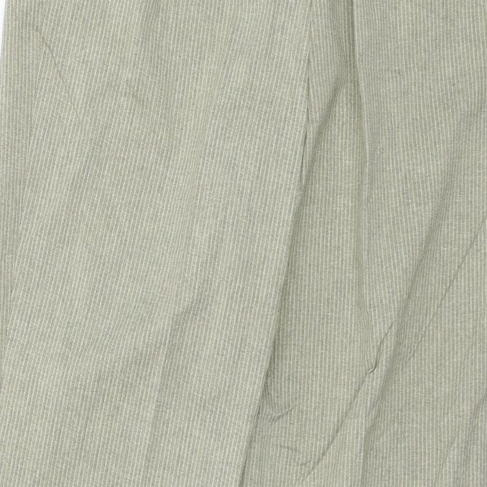 Stark Womens Beige Striped  Trousers  Size 14 L29 in