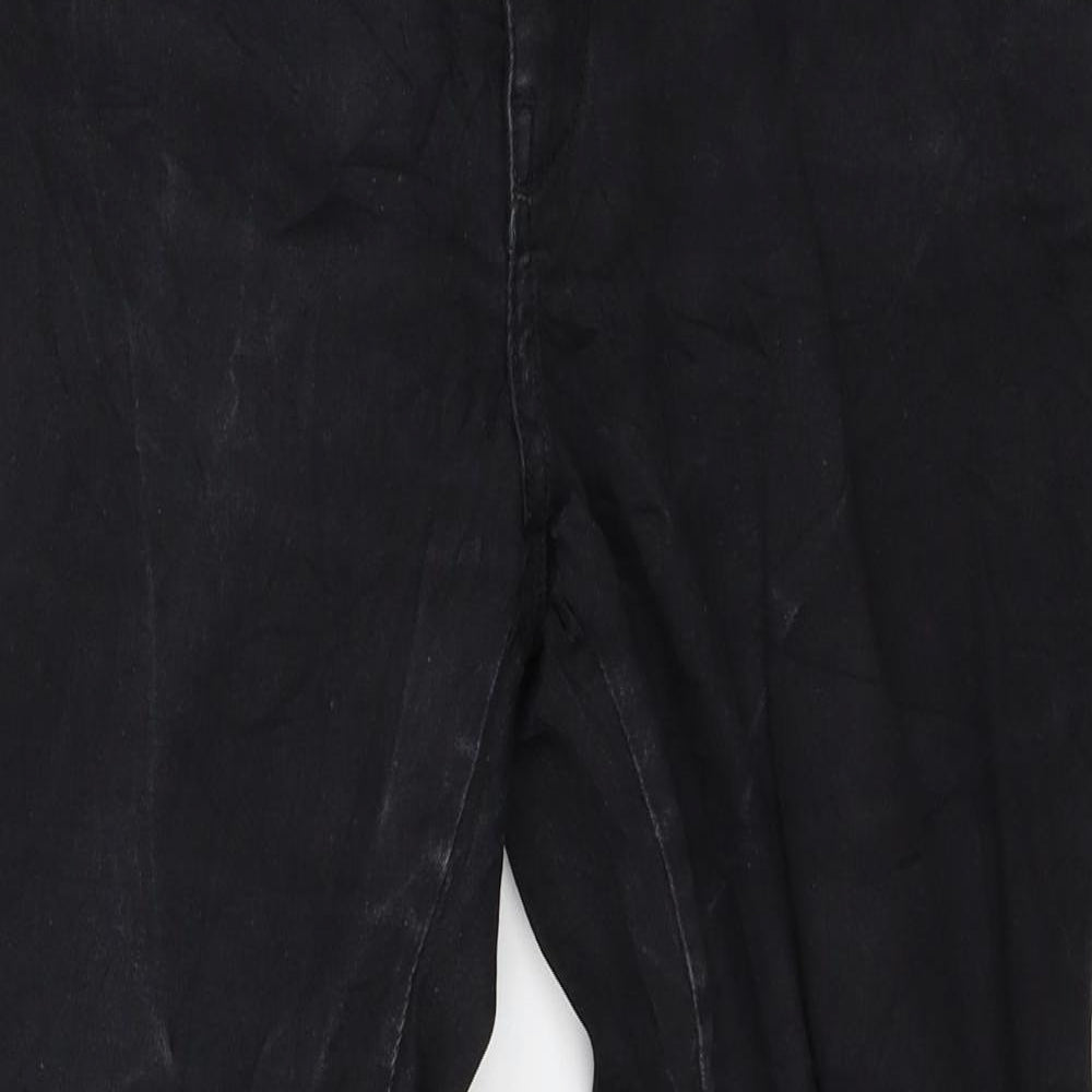 Denim & Co. Womens Black  Denim Skinny Jeans Size 14 L27 in