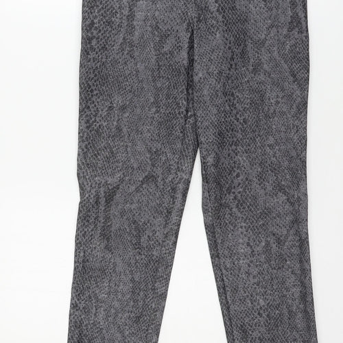 Golden Womens Grey Animal Print  Trousers  Size 30 in L29 in