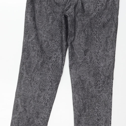 Golden Womens Grey Animal Print  Trousers  Size 30 in L29 in