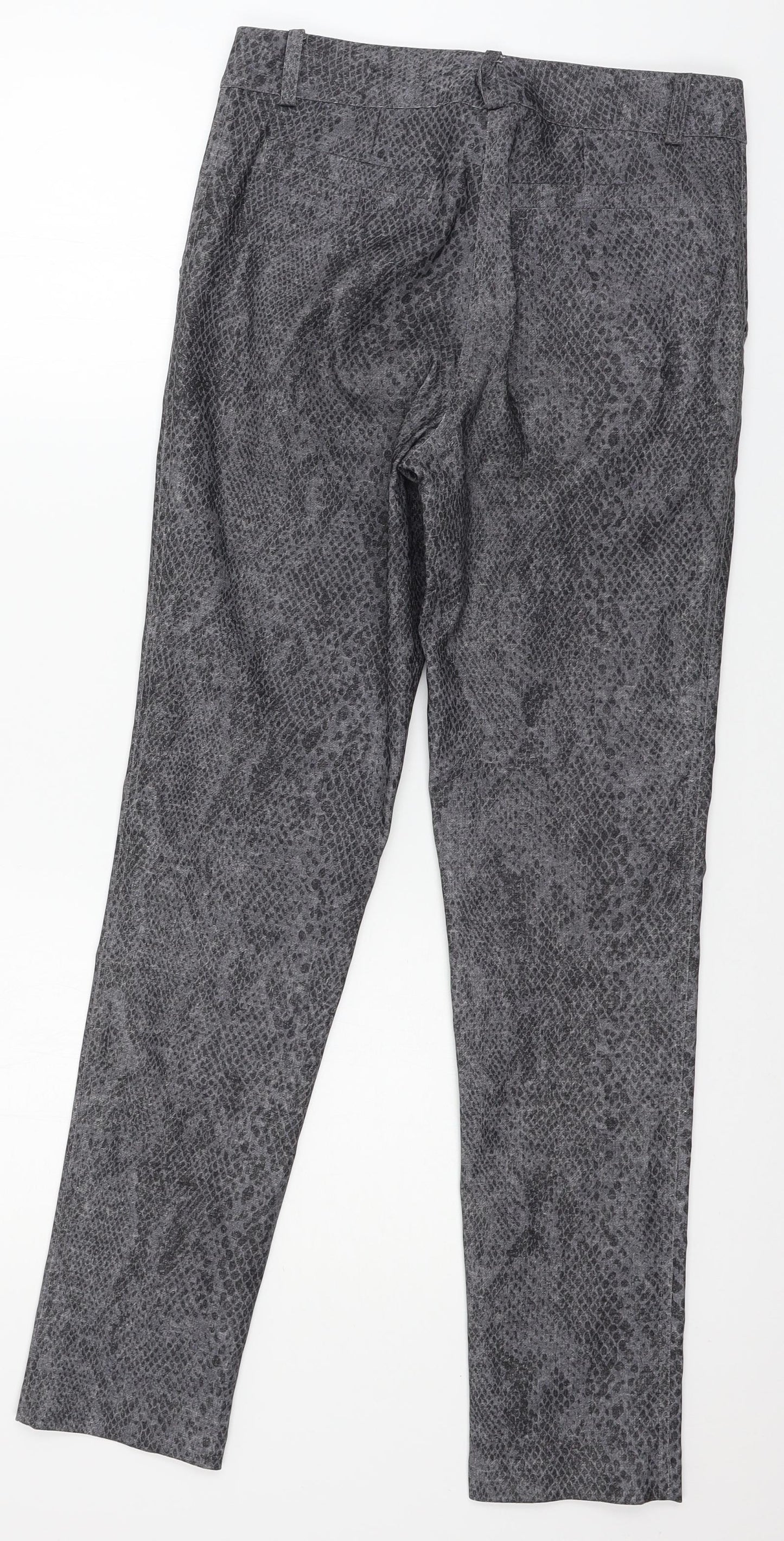 Golden Womens Grey Animal Print  Trousers  Size 30 in L29 in