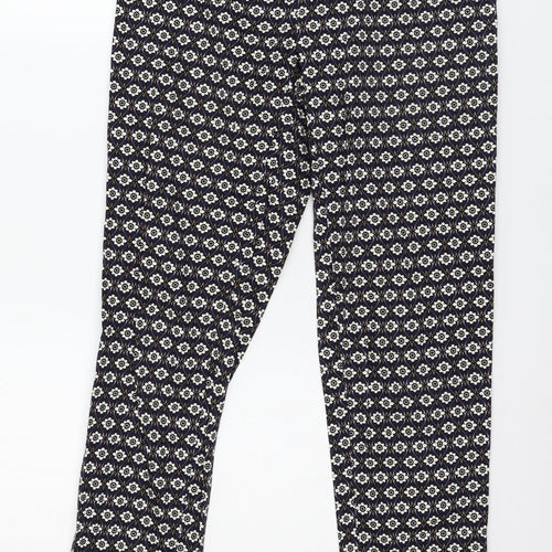 Rabarbar Womens Blue Geometric  Trousers  Size 8 L28 in