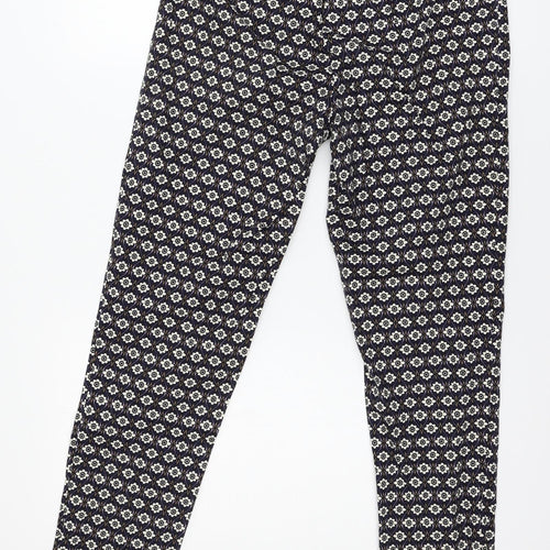 Rabarbar Womens Blue Geometric  Trousers  Size 8 L28 in