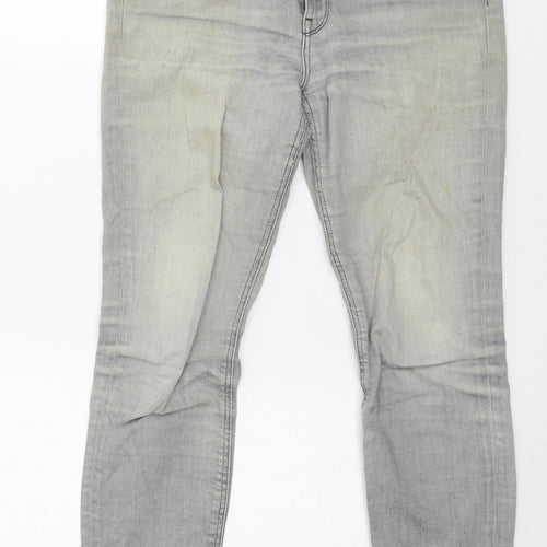 Lee Cooper Womens Grey  Denim Skinny Jeans Size 30 in L25 in