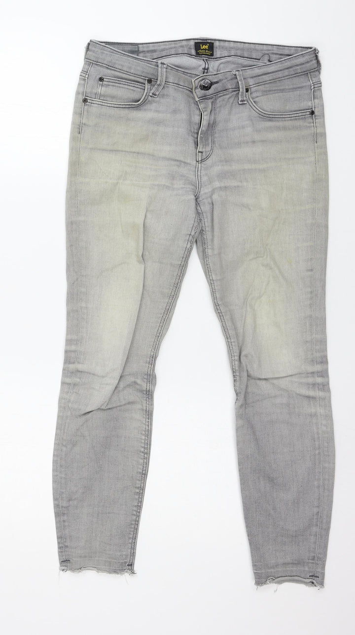 Lee Cooper Womens Grey Denim Skinny Jeans Size 30 in L25 in