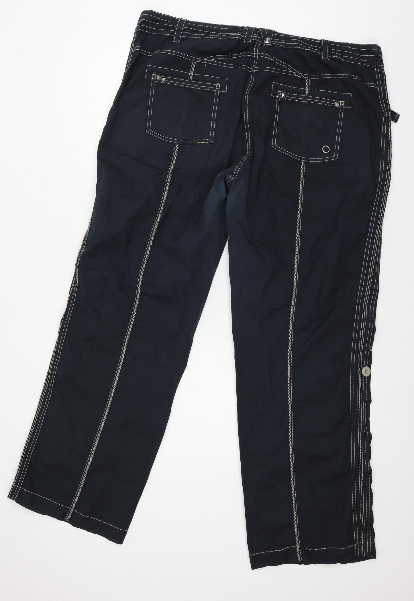 Joe Browns Womens Black   Cargo Trousers Size 24 L31 in