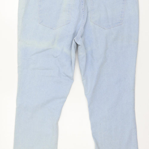 Janina Womens Blue  Denim Cropped Jeans Size 18 L23 in