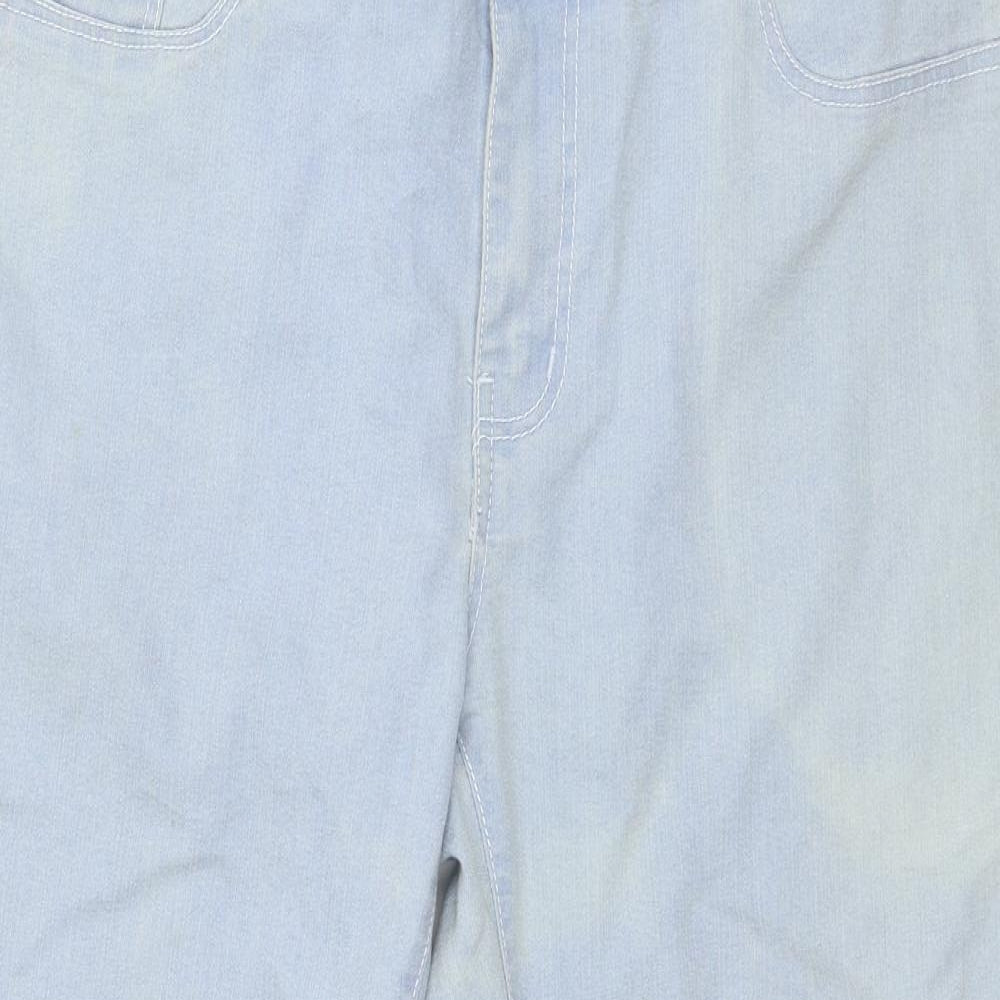 Janina Womens Blue  Denim Cropped Jeans Size 18 L23 in