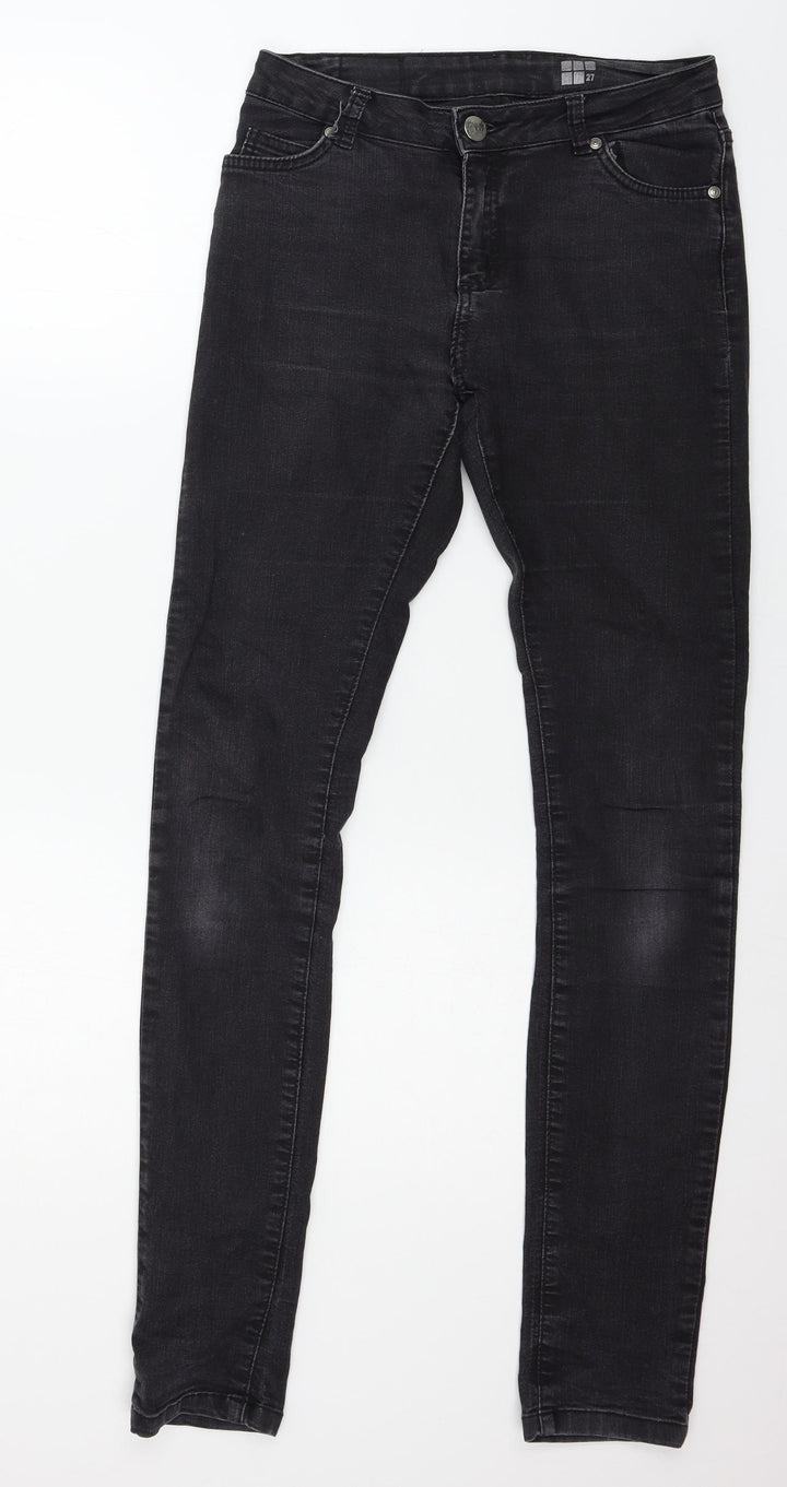 Five Units Womens Grey Denim Skinny Jeans Size 27 in L31 in
