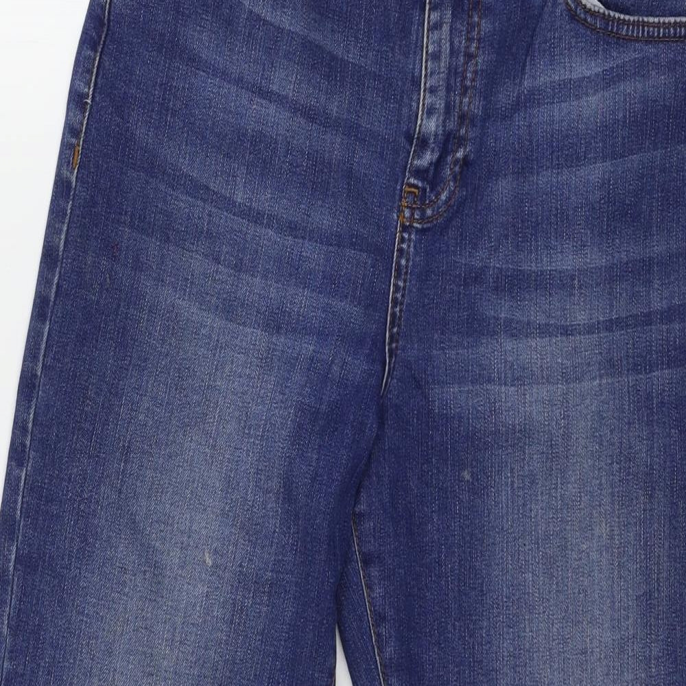 Topshop Womens Blue  Denim Cropped Jeans Size 30 in L32 in