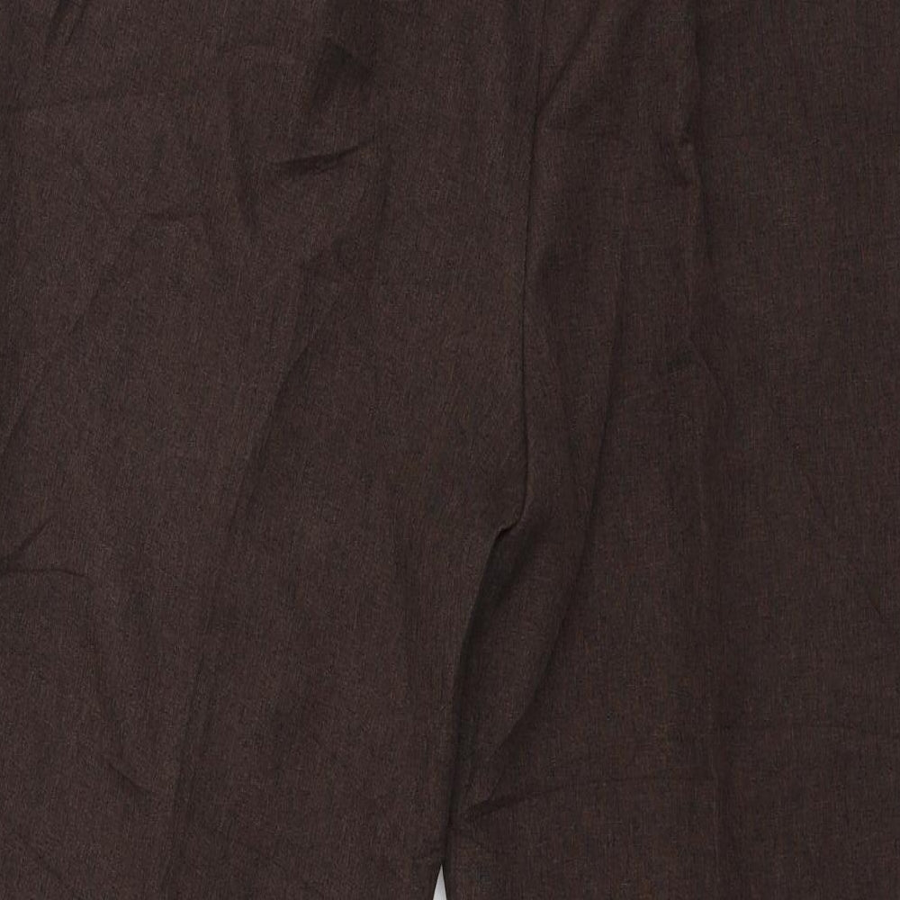 Bonmarché Womens Brown   Trousers  Size 14 L24 in