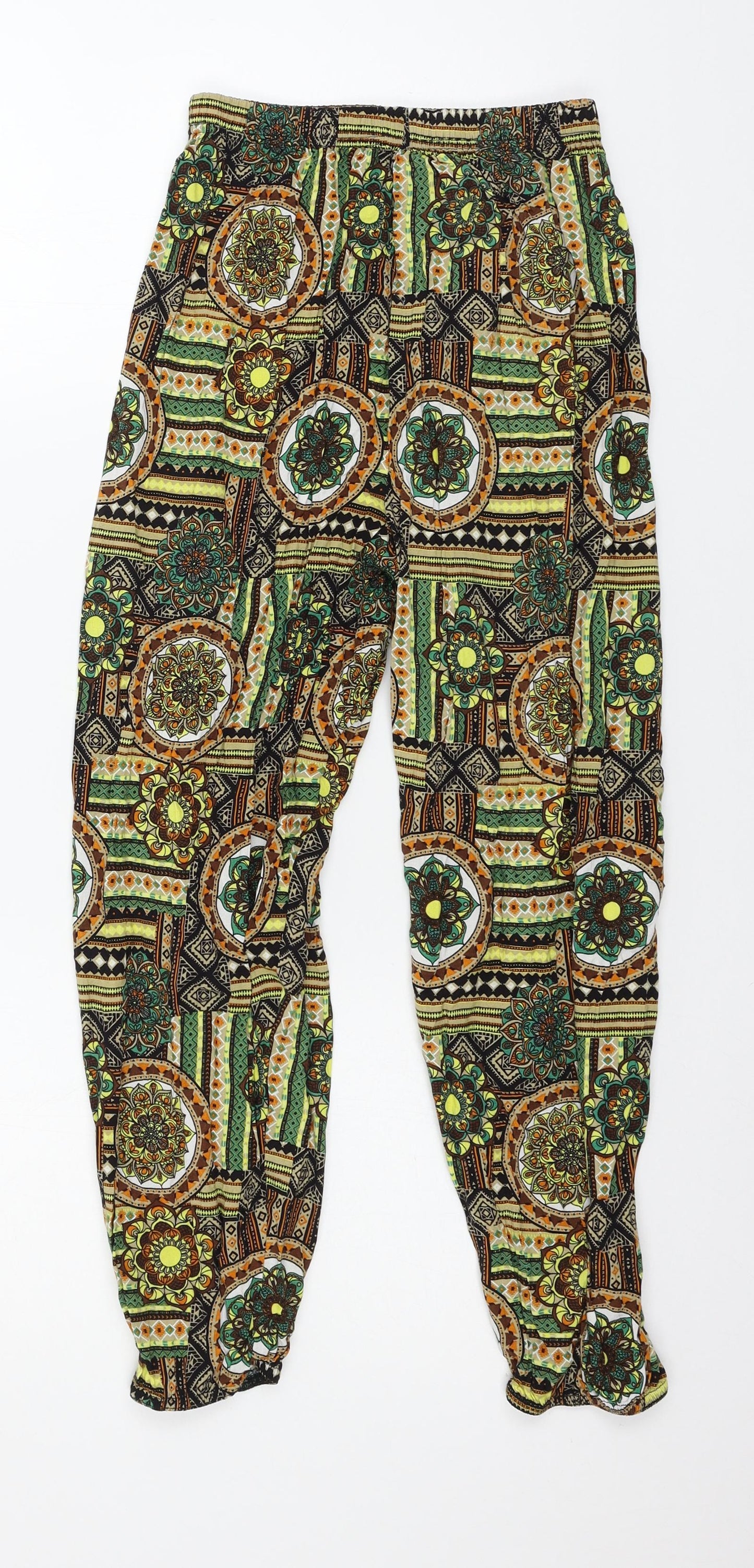 SheIn Womens Brown Geometric  Trousers  Size M L22 in