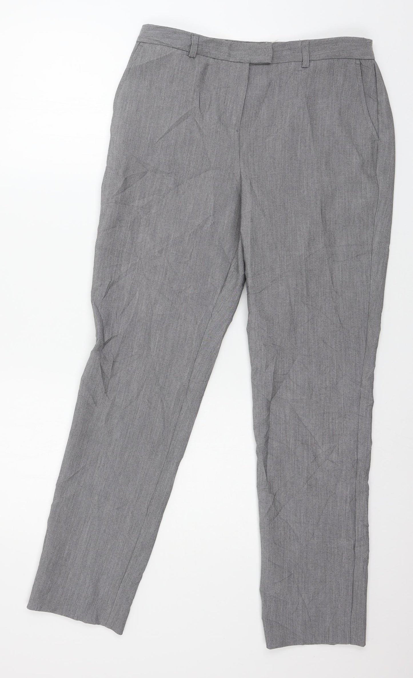 Papaya Womens Grey   Trousers  Size 10 L28 in