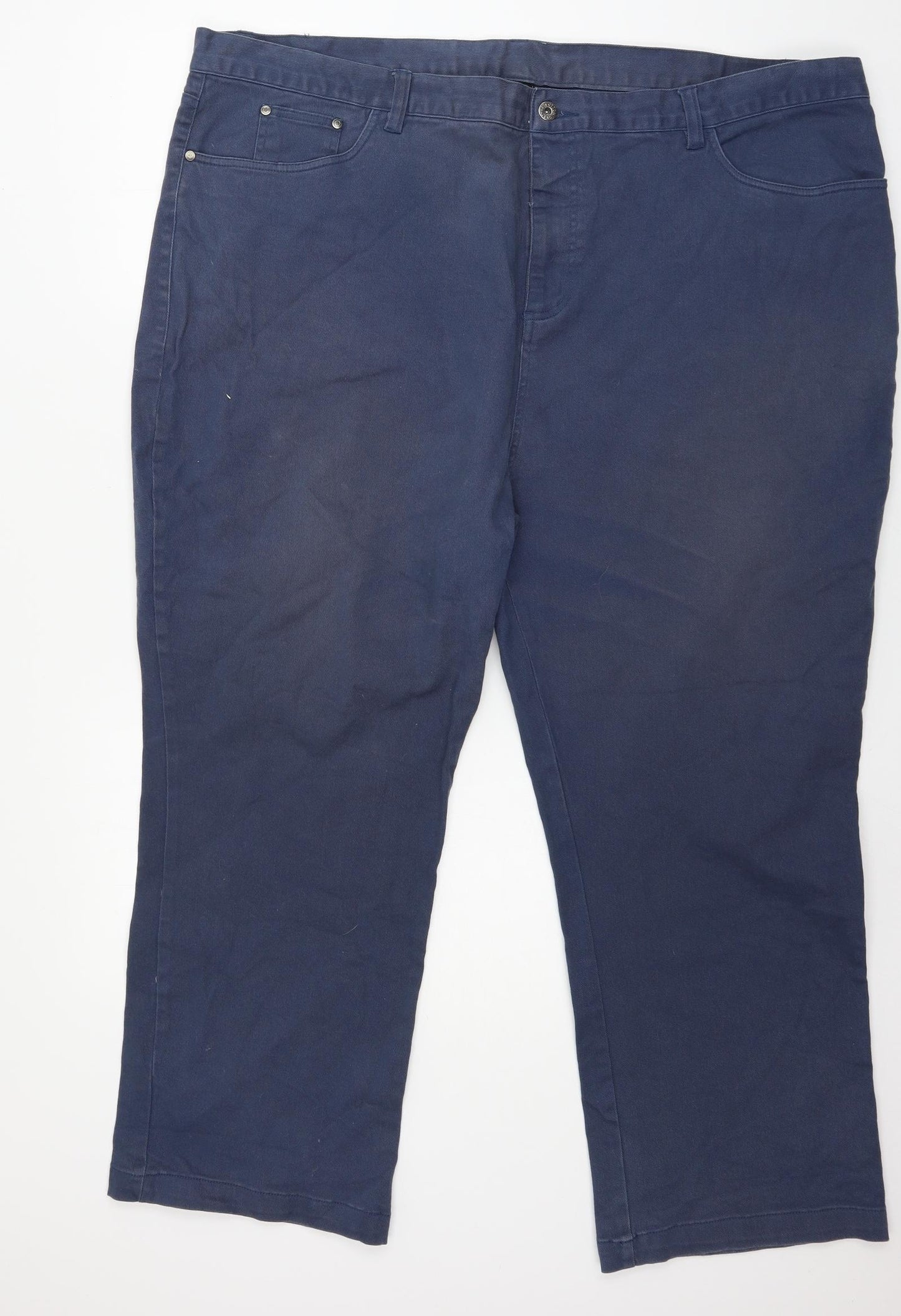 Cotton Traders Mens Blue  Denim Straight Jeans Size 48 in L25 in