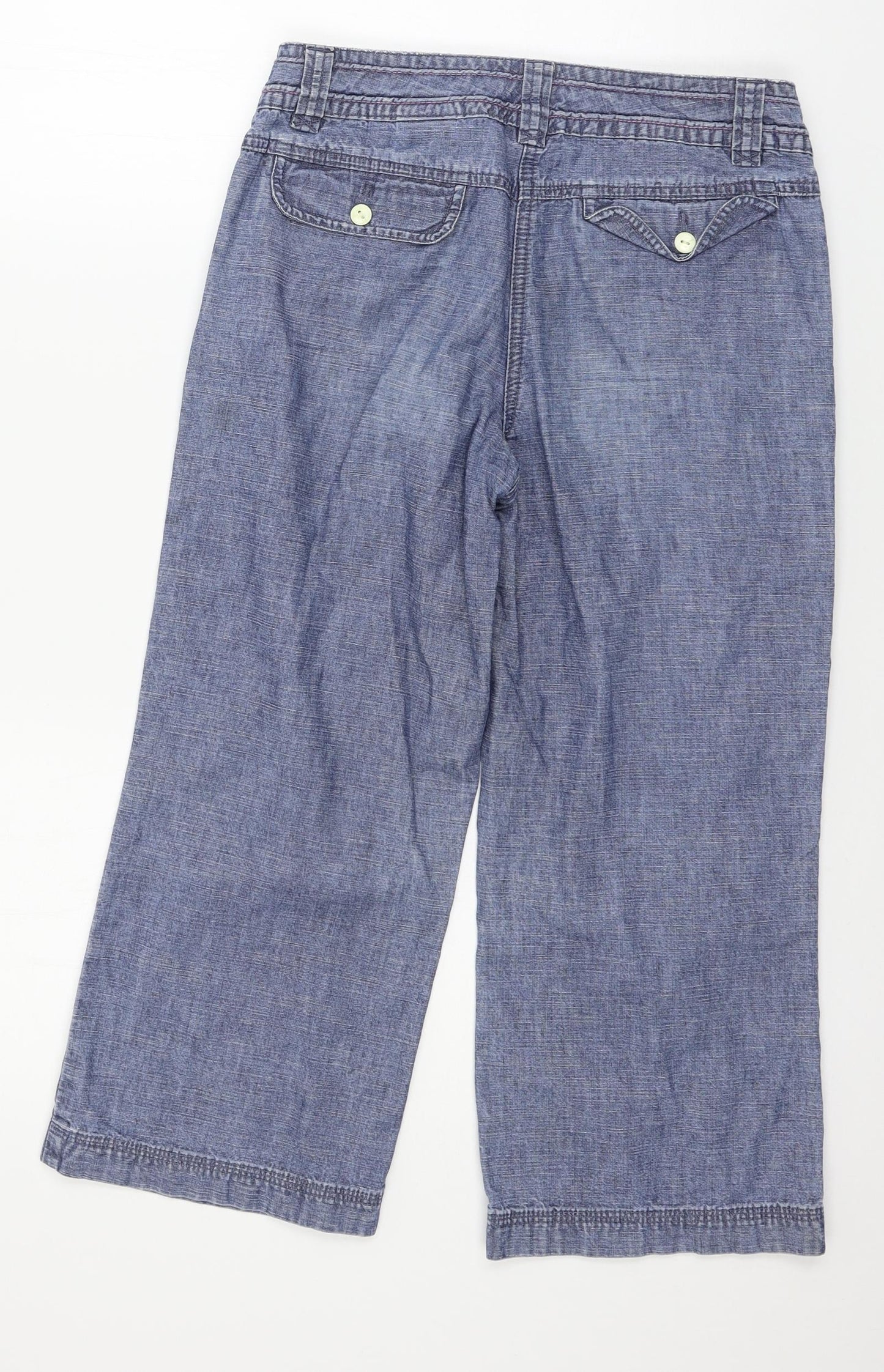 NEXT Womens Blue  Denim Cropped Jeans Size 8 L20 in