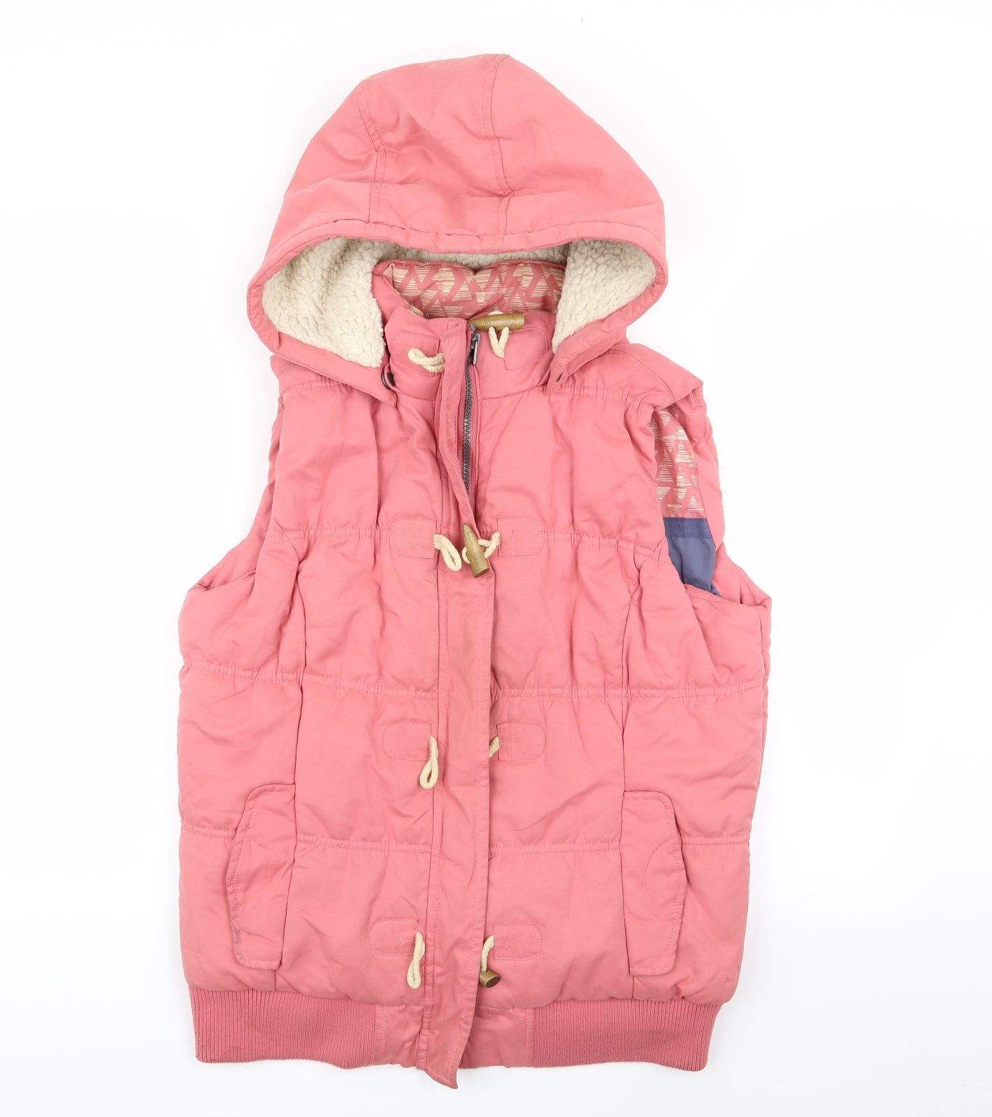Debenhams Womens Pink   Gilet Coat Size 14