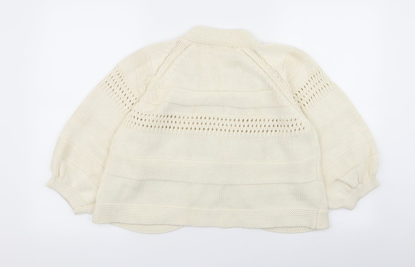 M&S Womens Ivory   Cardigan Jumper Size 18