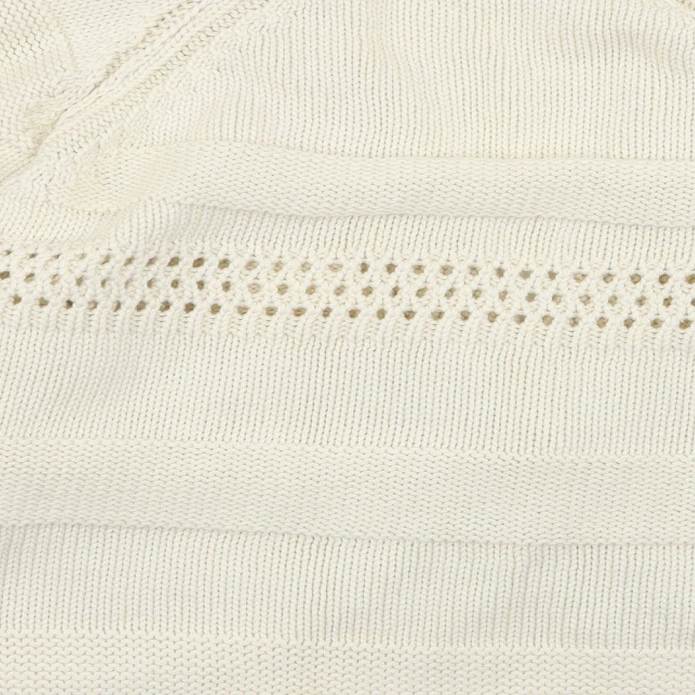 M&S Womens Ivory   Cardigan Jumper Size 18