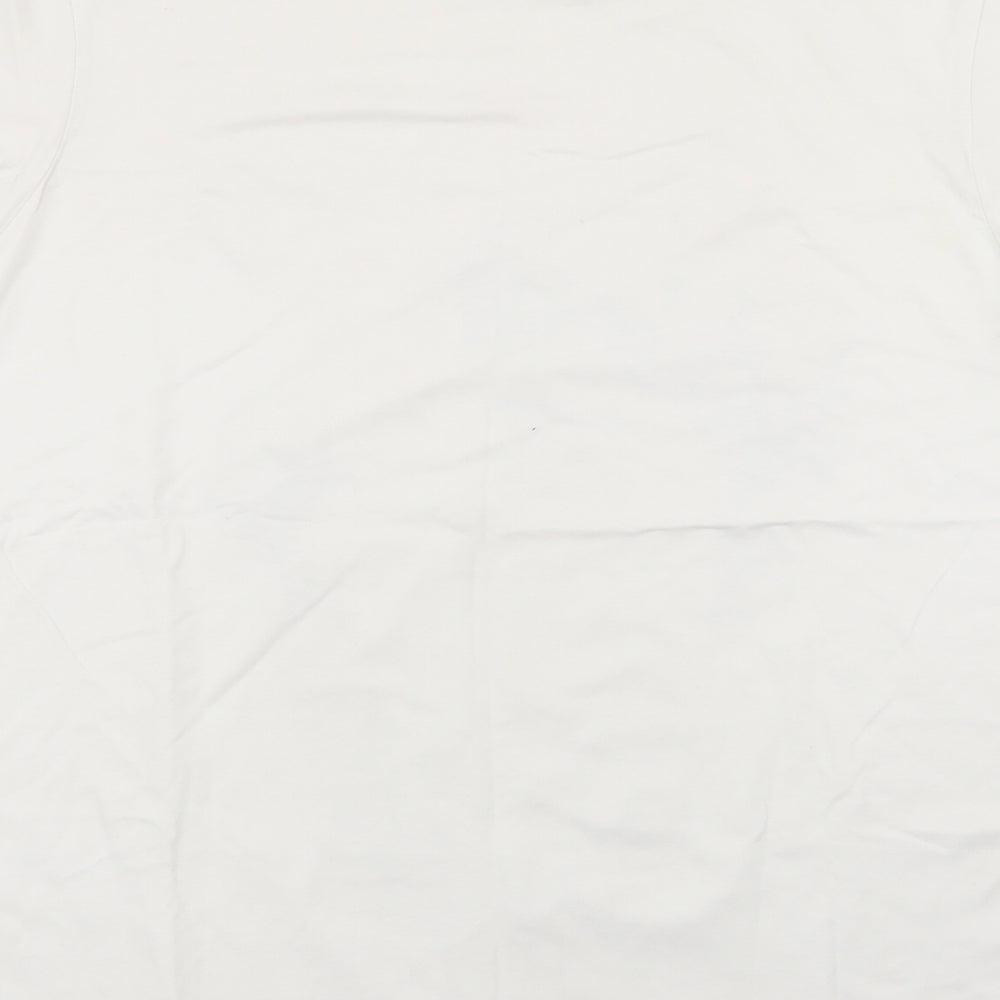 Primark Mens White    T-Shirt Size L
