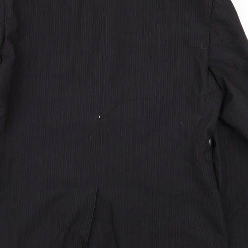 F&F Mens Black Striped  Jacket Blazer Size 40