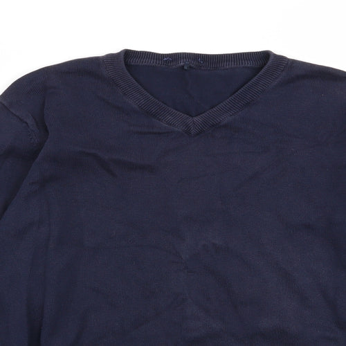 Asda George Boys Blue   Pullover Jumper Size 11-12 Years  - School Jumper