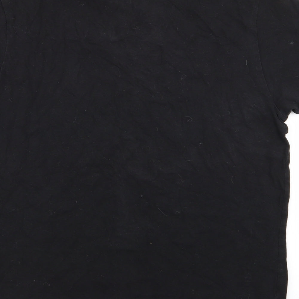 Cedar Wood State Mens Black    T-Shirt Size L