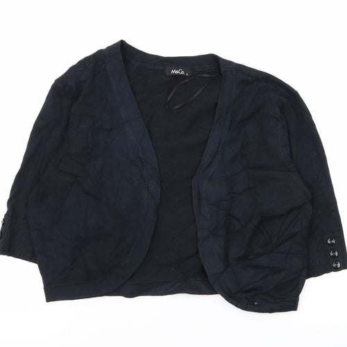 M&Co Womens Blue   Cardigan Jumper Size S