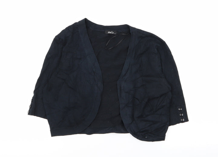 M&Co Womens Blue Cardigan Jumper Size S