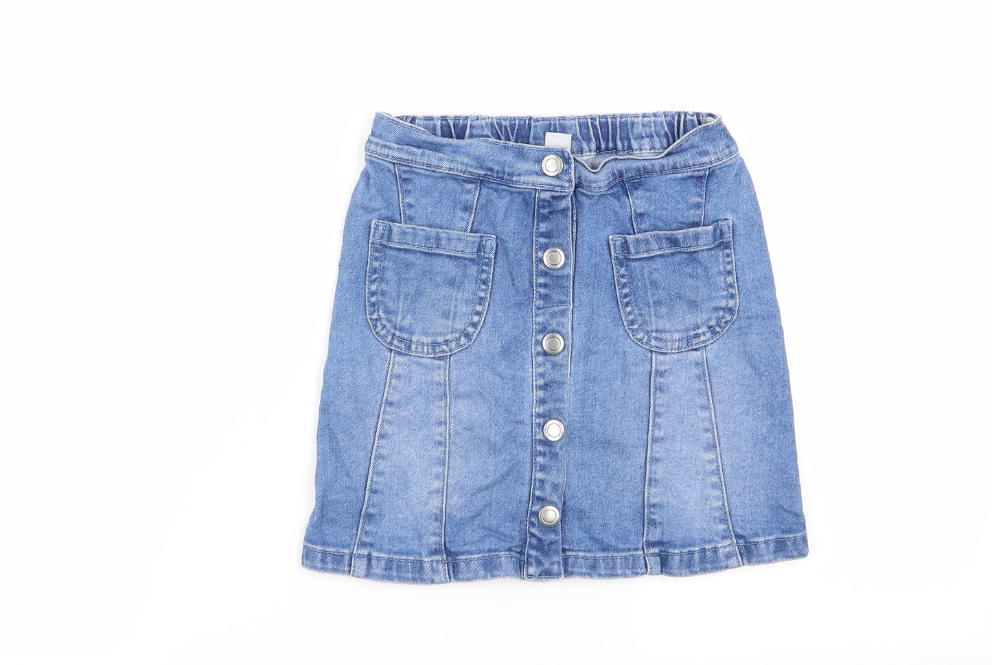 TU Girls Blue   Straight & Pencil Skirt Size 5-6 Years - denim skirt