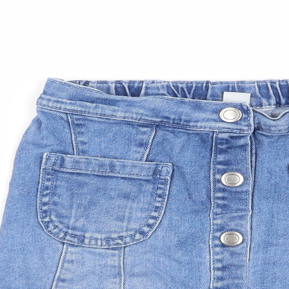 TU Girls Blue   Straight & Pencil Skirt Size 5-6 Years - denim skirt