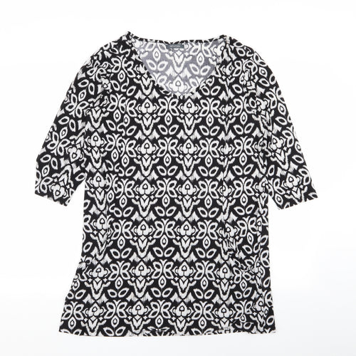 intuition Womens Multicoloured Geometric  T-Shirt Dress  Size 12
