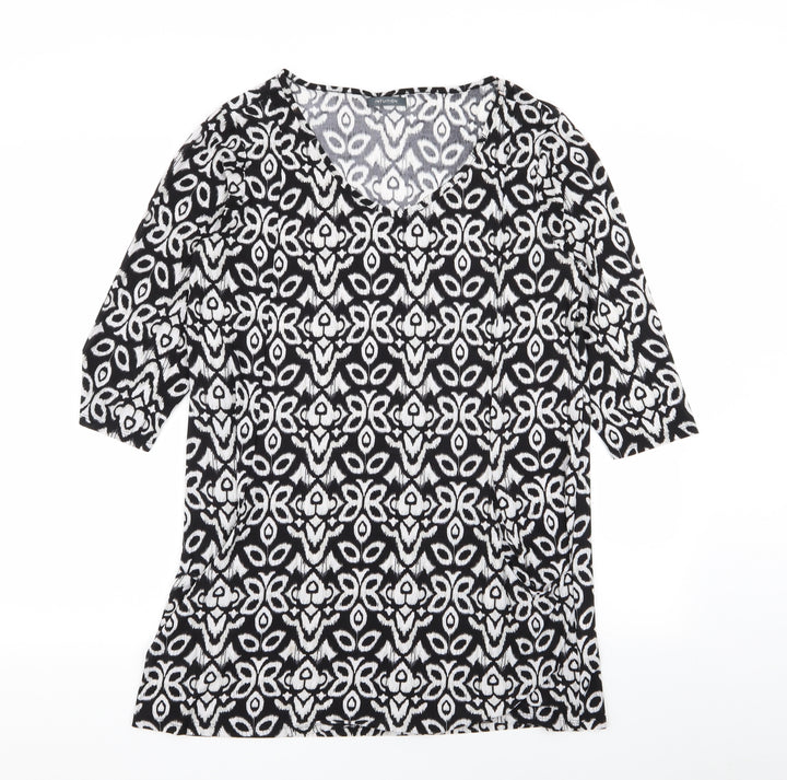 intuition Womens Multicoloured Geometric  T-Shirt Dress  Size 12