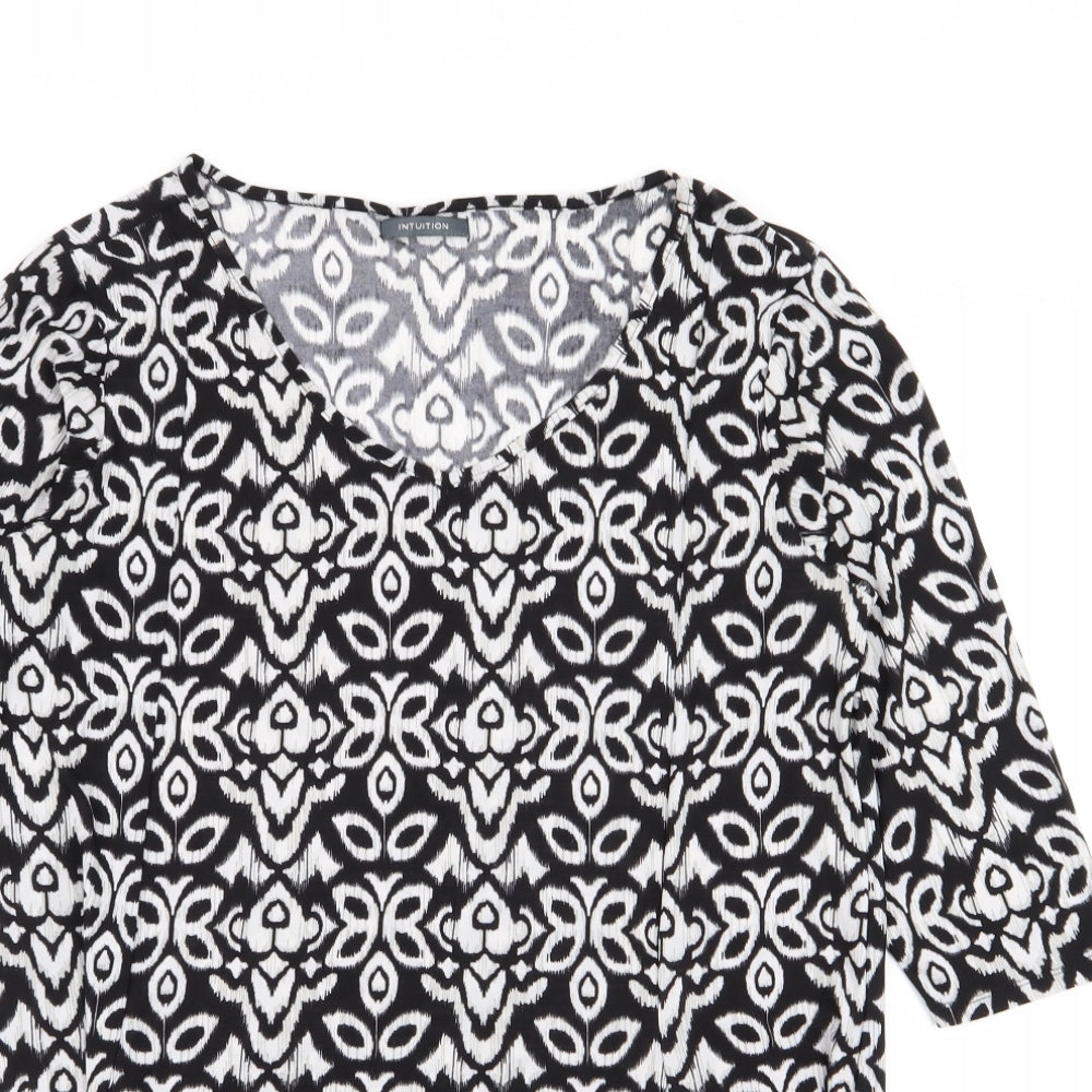 intuition Womens Multicoloured Geometric  T-Shirt Dress  Size 12