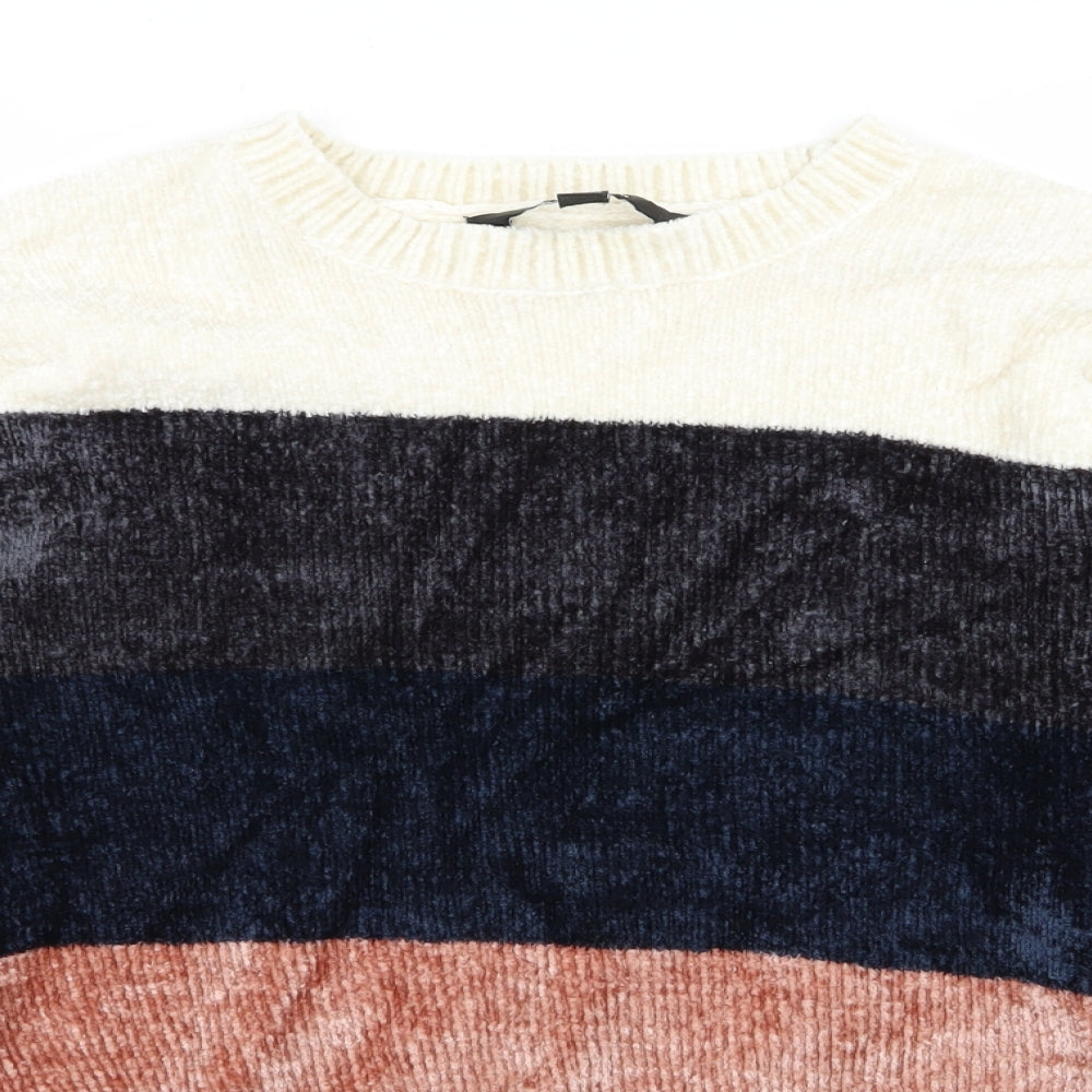 New Look Girls Multicoloured Striped  Pullover Jumper Size 14-15 Years