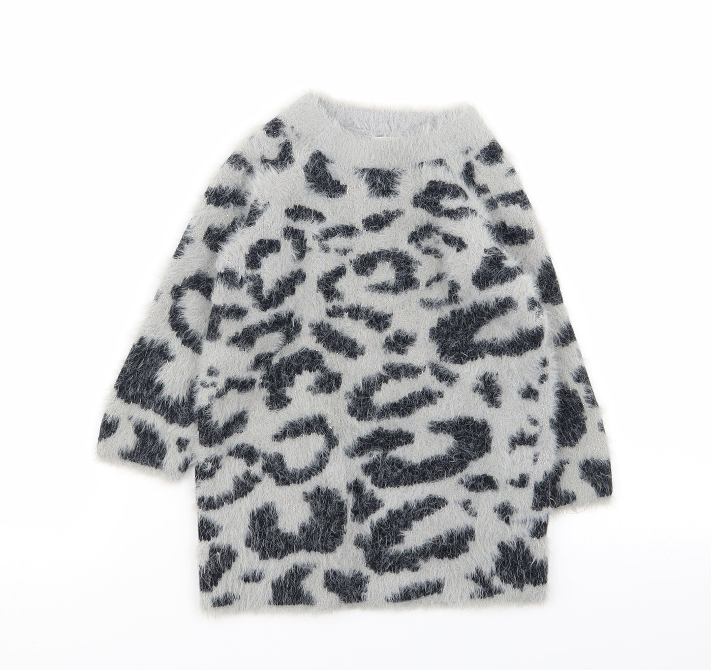 NEXT Girls Multicoloured Animal Print  Jumper Dress  Size 3 Years